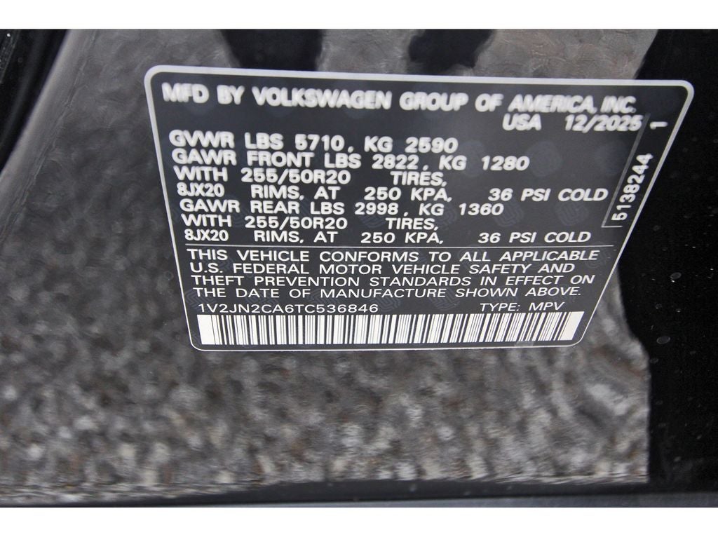 2026 Volkswagen Atlas 2.0T SE w/Technology