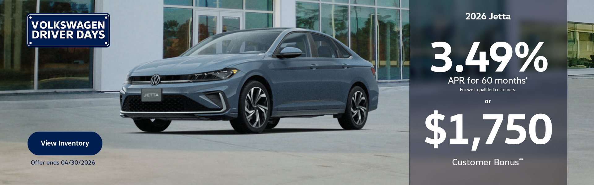 2026 Jetta National Offer